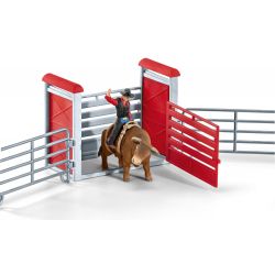 Schleich Bull Riding Tjurridning Cowboy 41419