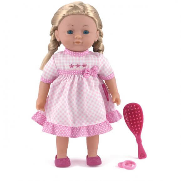 Dolls World Docka 36 cm Charlotte med rosa klänning