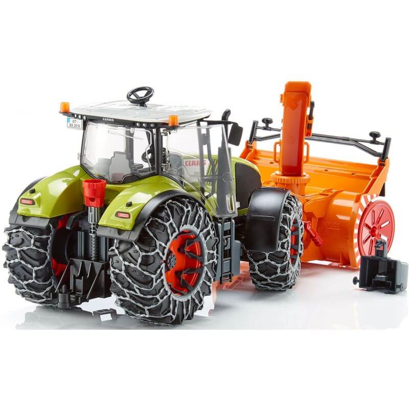 Bruder Toys Claas Axion 950 Tractor with snow chains and snow blower 03017 NEW 