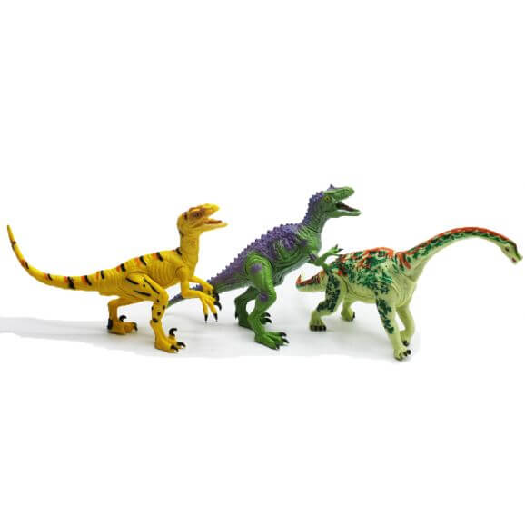 Dinosauriefamilj 3 st. 15-20 cm