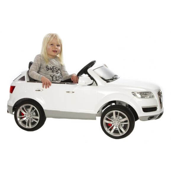 AUDI Q7 elbil barn 2x12V Vit
