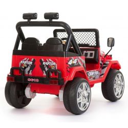 Azeno Elfyrhjulling barn Röd Buffalo 2x12V