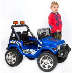 Azeno Elfyrhjulling barn Blå Buffalo 2x12V