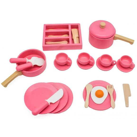 Woodi World Toy Tee-set 36 delar