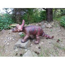 Dinosaurie Triceratops Naturgummi - 92 cm