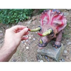 Dinosaurie Triceratops Naturgummi - 92 cm