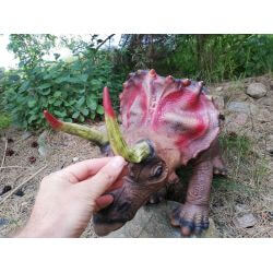 Dinosaurie Triceratops Naturgummi - 92 cm