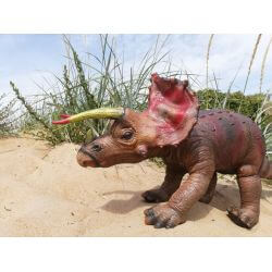 Dinosaurie Triceratops Naturgummi - 92 cm
