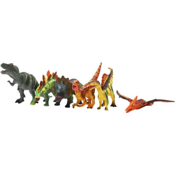 Dinosauriefigurer 6 st 11-15 cm