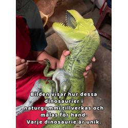 Dinosaurie Triceratops Naturgummi - 92 cm