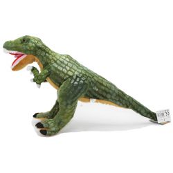 Dinosaurie T-Rex Grön Gosedjur med Plasttänder 50 cm