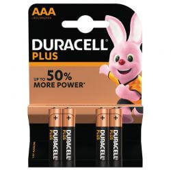 AAA, Duracell Plus Power Batterier 4 st.