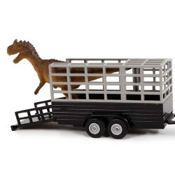 Leksaksbil Land Rover med släp och dinosaurie Kids Globe 29 cm