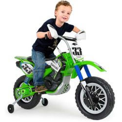 Elmotorcykel barn Motocross Kawasaki Injusa 12 volt