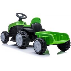 Azeno Traktor med släp, grön 6V