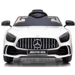 elbil för barn Mercedes GTR AMG Vit