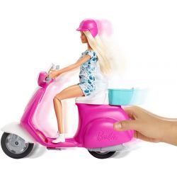 Barbie Docka med Scooter GBK84