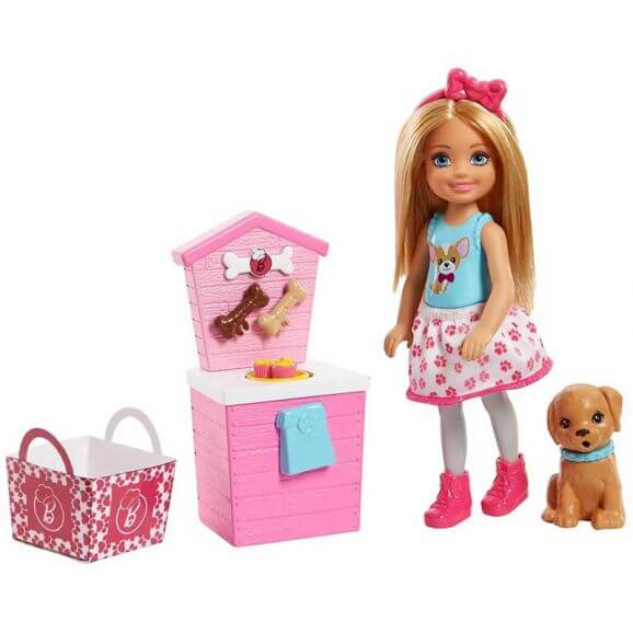 Barbie and Chelsea med Valp FHP67