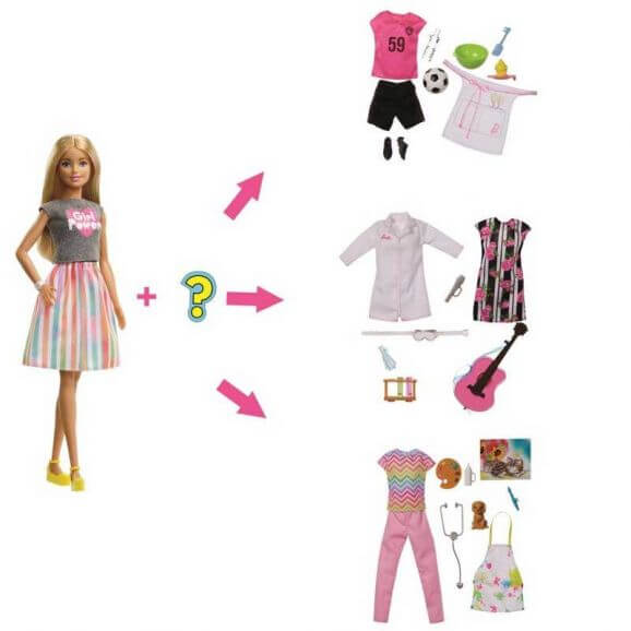 Barbie Överraskning Karriär Docka med Tillbehör GFX84
