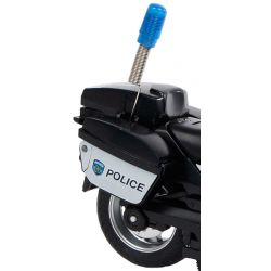 Polismotorcykel Police USA Leksaksmotorcykel 13 cm