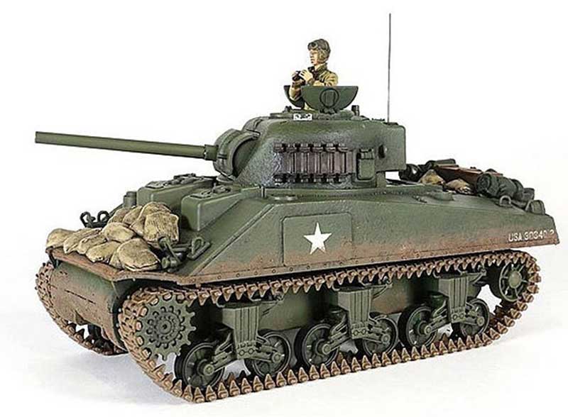Radiostyrd Stridsvagn US Sherman M4A3 1:24