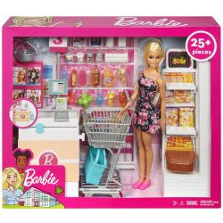 Barbie Supermarket och Docka FRP01