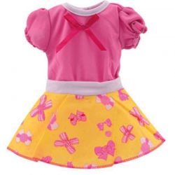 Baby Rose Rosett Gul Dockklänning till dockor 40-45 cm