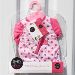 Baby Rose Dockkläder Prickig till dockor 40-45 cm