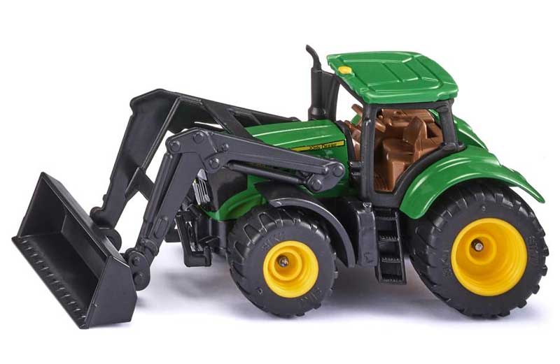 Läs mer om Siku John Deere 6215R traktor med skopa 1395