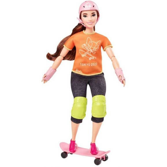 Barbie Olympics Skateboarder Docka 