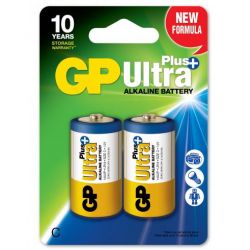 GP Ultra Plus Alkaline C-batteri, 14AUP/LR14, 2-pack