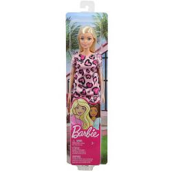 Barbiedocka Rosa Klänning Med Hjärtan
