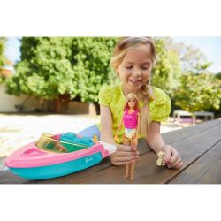 Barbie båt med docka