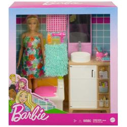 Barbie Room & Doll Badrum