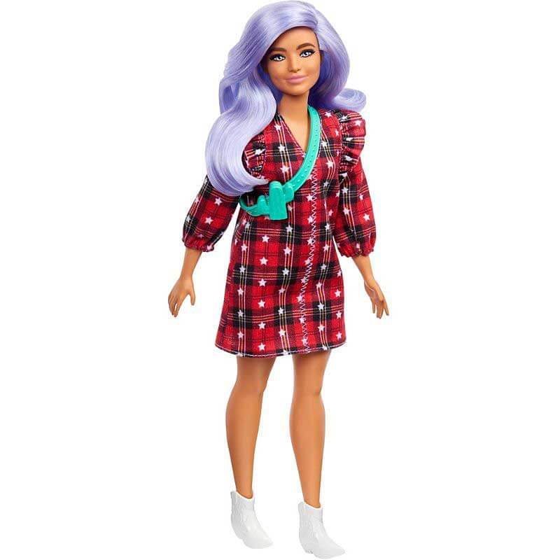 Barbie Fashionistas Docka Plaid Dress