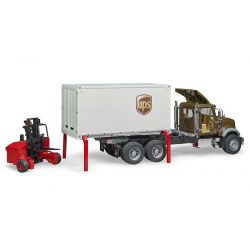 Bruder MACK Granite UPS Lastbil med truck 02828