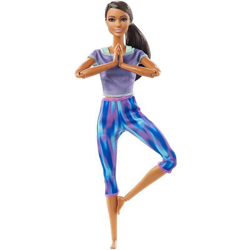 Barbie Made To Move Brunette Ponytail Wearing Athleisure-wear
