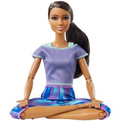 Barbie Made To Move Brunette Ponytail Wearing Athleisure-wear