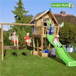 Jungle Gym Playhousetorn komplett Jungle Gym Crazy med Swing Modul X'tra och rutschkana