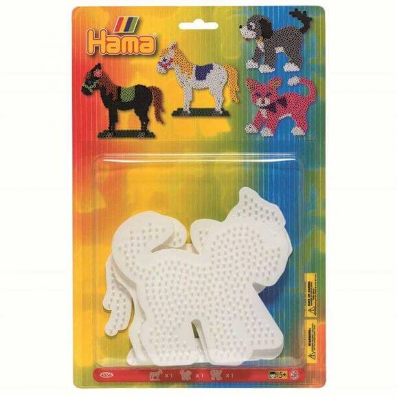 Hama Pärlplattor häst, hund, katt 3 st