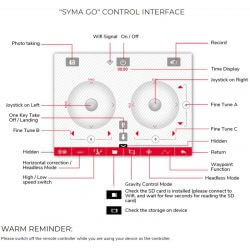 Radiostyrd Drönare Syma X23W WiFi med kamera 2,4 Ghz