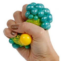 Klämboll i nät leksak 6 cm