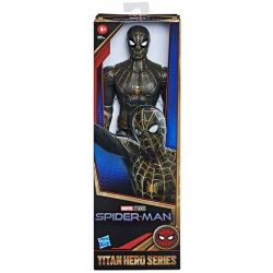 Spiderman Figur Titan Hero Sulfur Svart, Guld Marvel