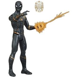 Spiderman Figur Web Gear Svart och Guld Marvel