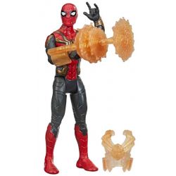 Spiderman Spindelmannen Figur Web Gear Svart och Guld Marvel