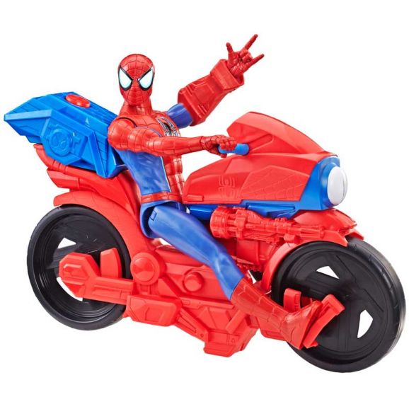 Spiderman Titan Hero Power FX Cycle med spindelmannen