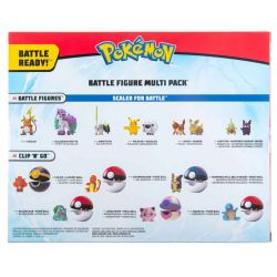 Pokemon 8 Pack Stridsfigurer - Pikachu, Squirtle, Charmander, Bulbasaur, Eevee, Mimikyu, Umbreon, Espeon