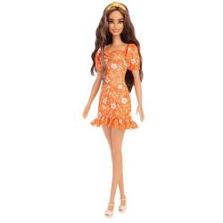 Barbiedocka Fashionistas Orange Dress