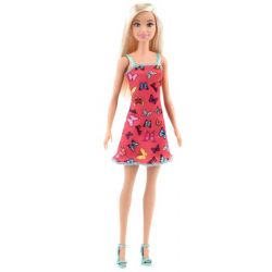 Barbie Entry Docka med en fin röd klänning med fjärilar