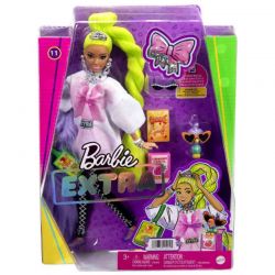 Barbie Extra Docka Grönt hår Neon